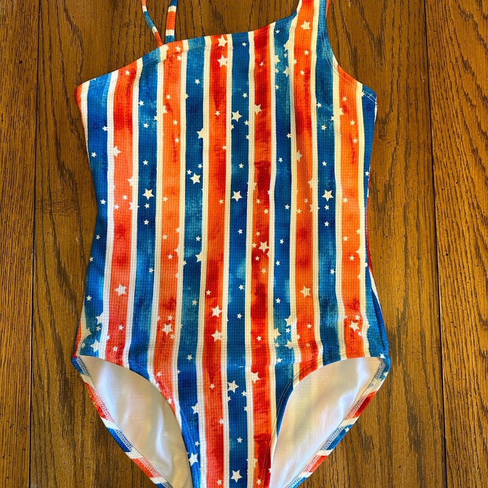 Cat & Jack Kids One Piece - Orange, Blue, and White